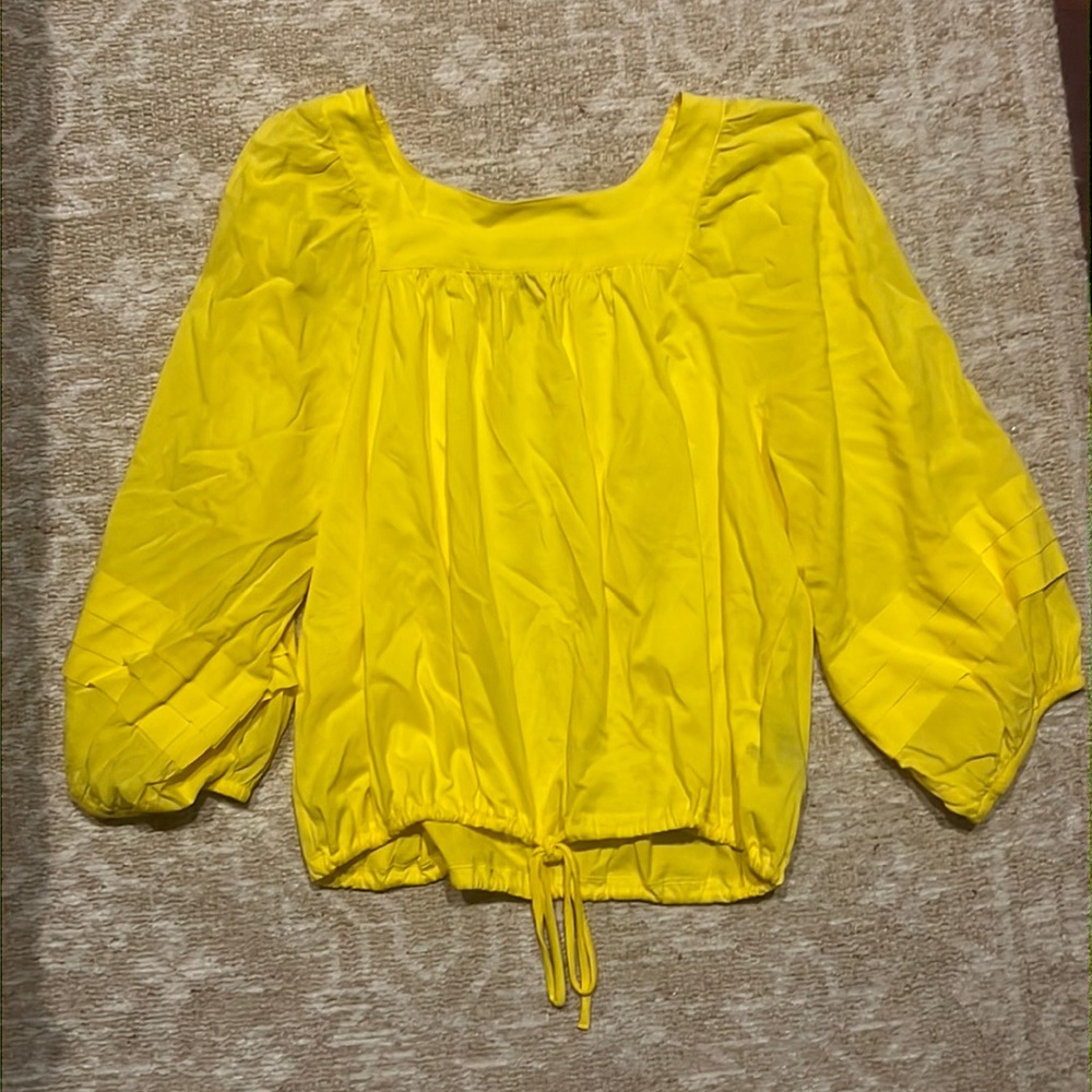 Yellow blouse long sleeve
